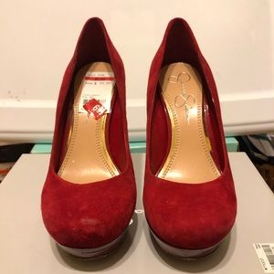 Given - Jessica Simpson Suede Platform Heel